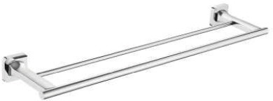 Forte Double Towel Bar — Chrome